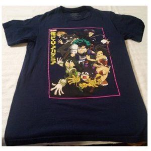 My Hero Academia Child T-Shirt   Cast Shot Anime Graphic    Size 34/36 Small